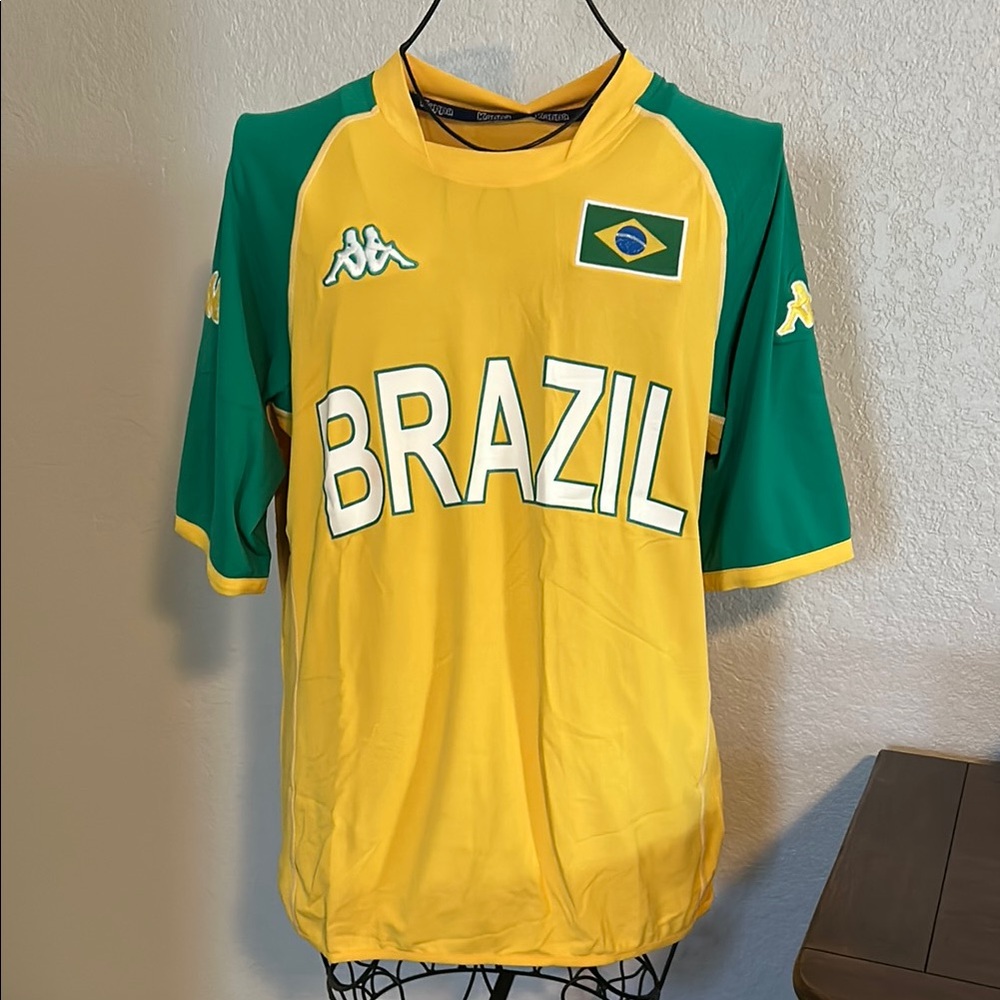 Vintage 90’s Kappa Brazil Soccer Jersey NWT